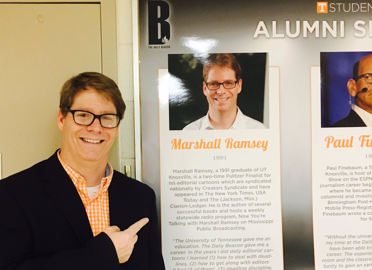 UTSMW's tweet photo. Check out @MarshallRamsey checking out his own successful alumni profile @UTKDailyBeacon @UTKnoxville #UTSMW17 https://t.co/De18O1lzW9