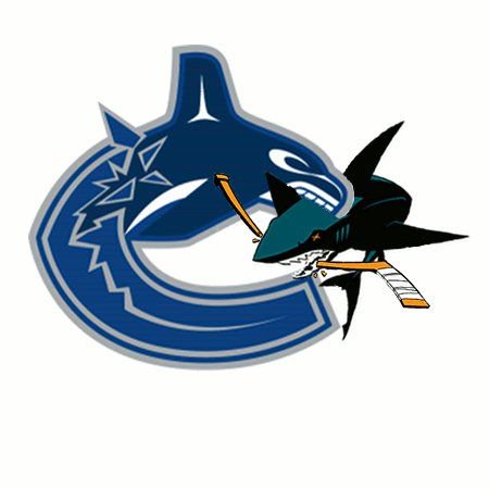 Canucks at Sharks, tonight at 7:30.
