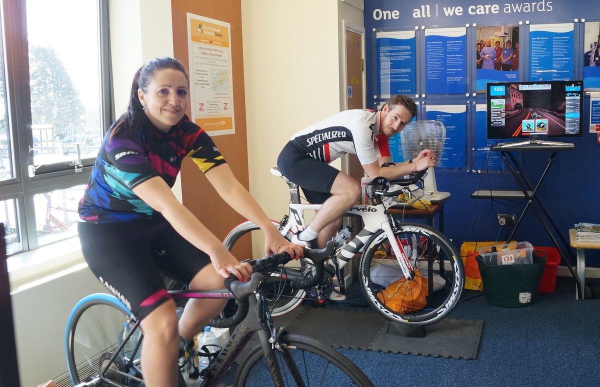 RCHTWeCare's tweet image. Outstanding effort by Kate &amp;amp; Adam charity #24hourcycle @GoZwift for @RCHTCharity 9 hours down, 15 to go! justgiving.com/fundraising/NH…