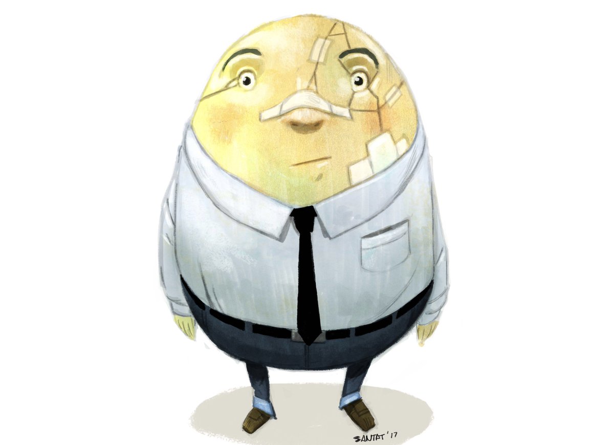 Dan Santat ? on Twitter: "A character study of Humpty Dumpty  #AfterTheFall… "