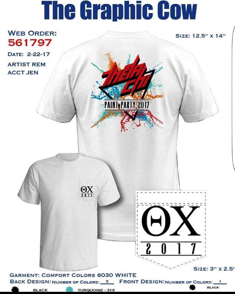 ThetaChi1971's tweet photo. Want to win a Paint Party 2017 shirt? Retweet and follow our account for a chance! The winner will be picked next Thursday March 9th @ noon! https://t.co/eXHRC76bTc