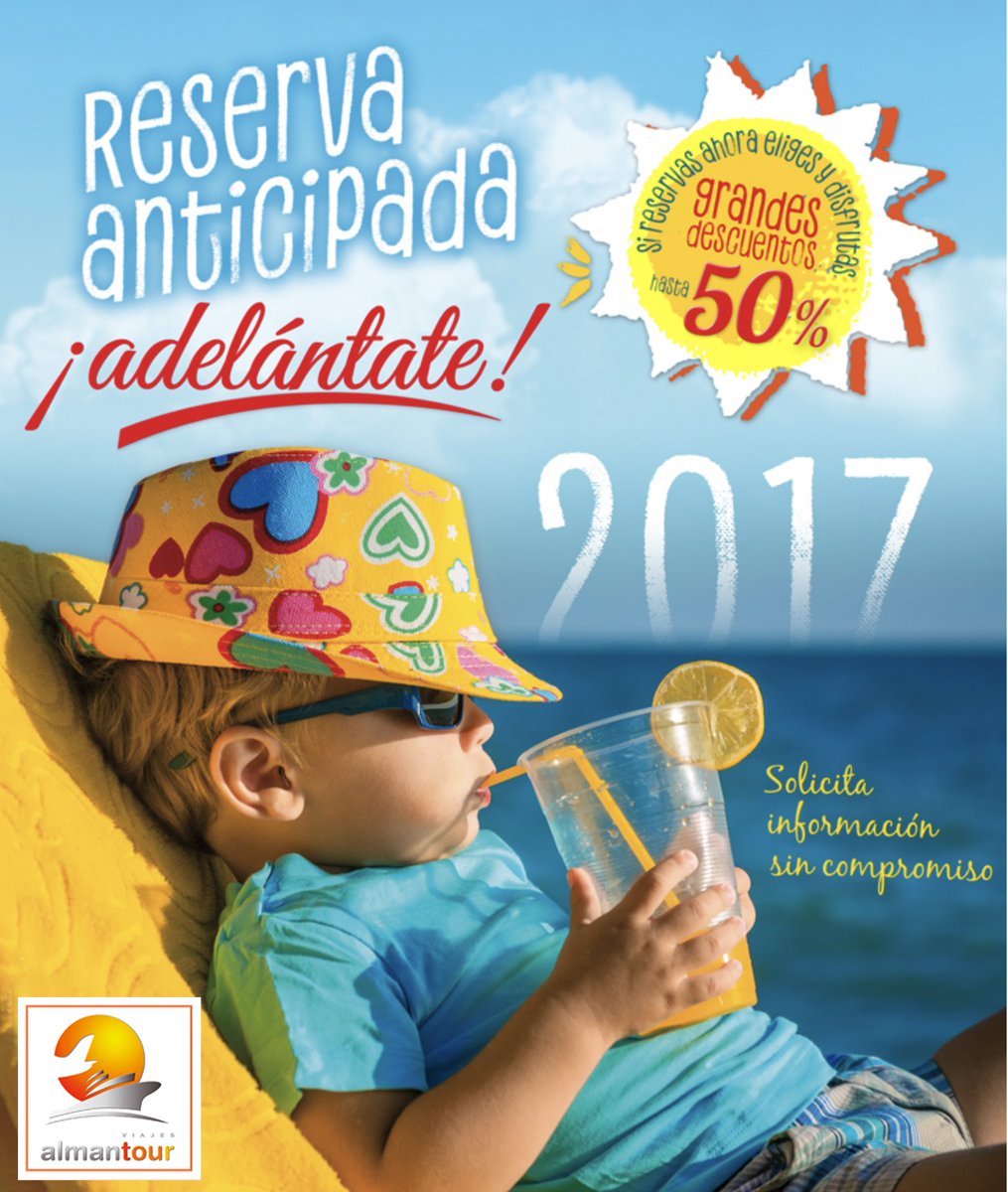 Pensando en las vacaciones? Ahora benefíciate de hasta un 50% descuento en Almantour mira... #almansa #caudete