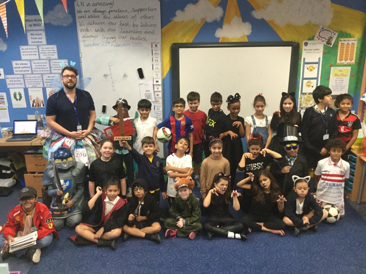 WSO_Year4's tweet photo. 4N did an amazing job with their costumes for this year's Book Day. https://t.co/HbCb3na9BP