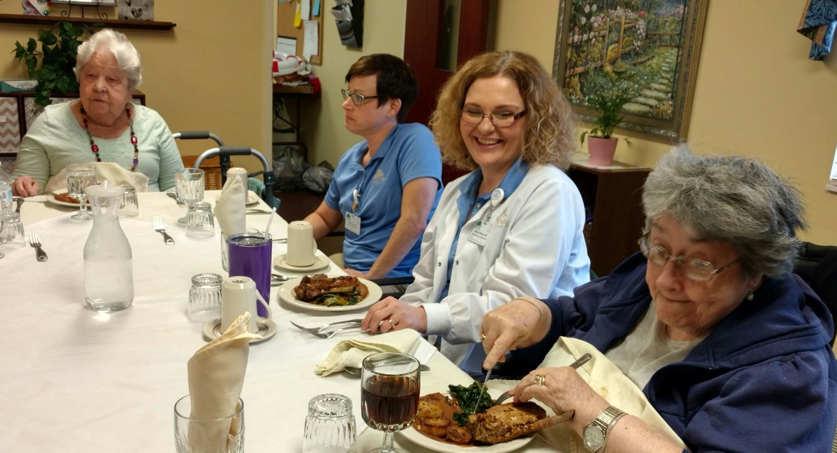 GlenOaksHC's tweet photo. Special Chef's Luncheon to "test" delicious recipes for upcoming Culinary Olympics! #TrilogyLiving #ourchefrocks #whatsfordinner https://t.co/AuD1WBlIoW