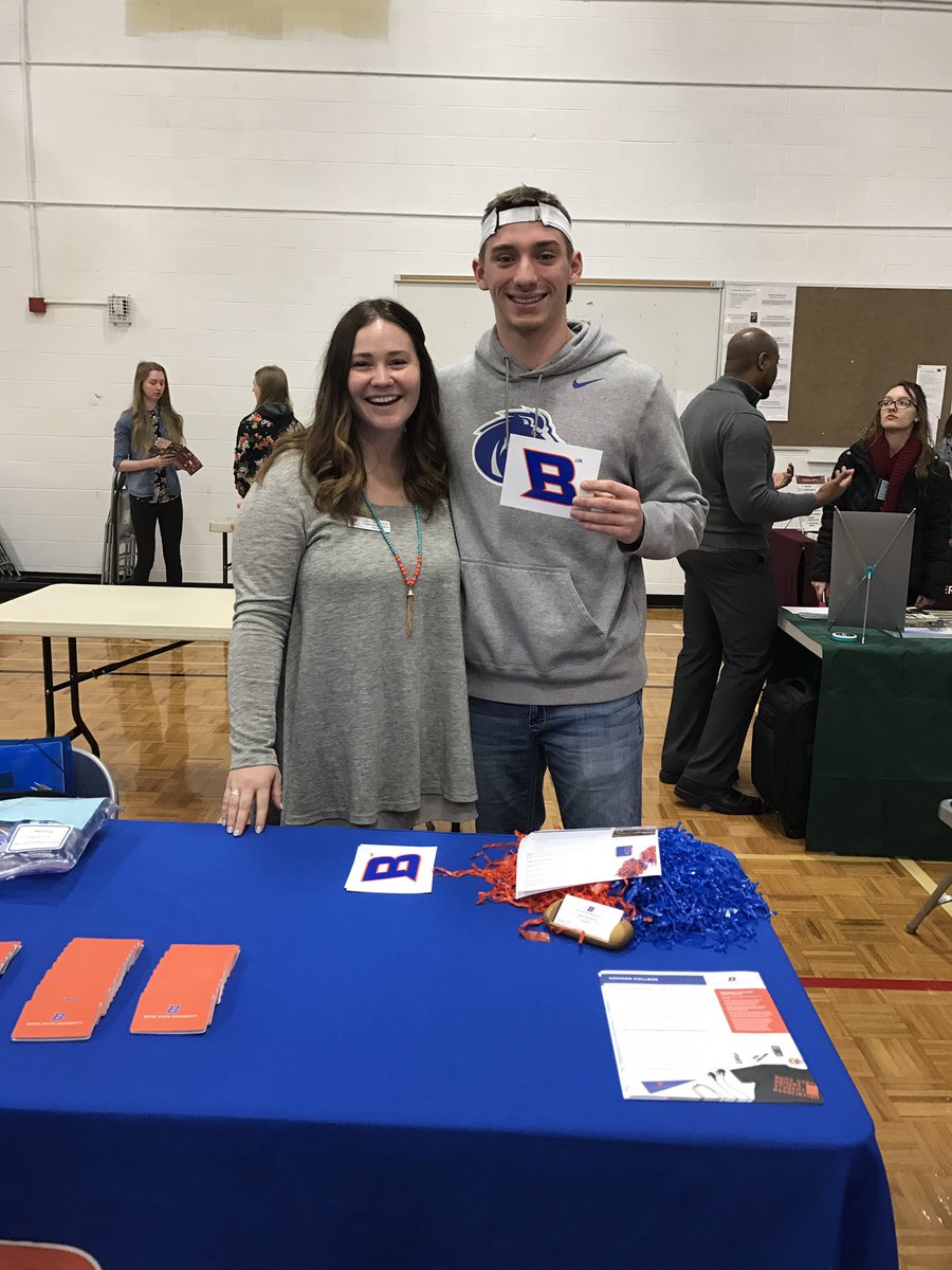 boisestatesyd's tweet photo. At the Eatonville HS College Fair today! So excited to welcome Ryan to Bronco Nation! 👏🏻 #pnwbroncos #boisestate https://t.co/CNjvjDlyvJ