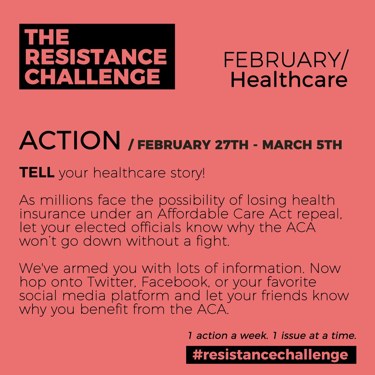 resistchallenge's tweet photo. Why is the Affordable Care Act important to YOU? #resistancechallenge https://t.co/u6sYNf5RKg