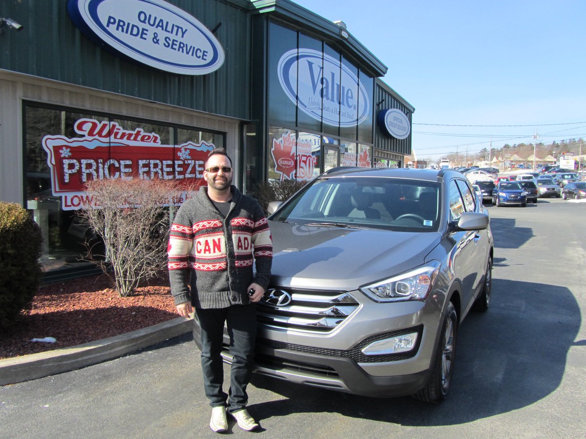 HarvardAuto's tweet image. Here's Chris with his 2016 Sante Fe Sport! Another happy customer at Harvard Auto Sales! Quality, Pride, Service