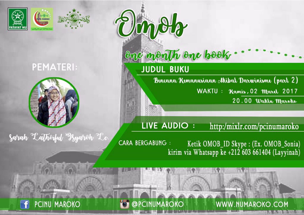 17. Demikian penjelasan program "One Month One Book".
Mari bergabung dengan kami dalam gerakan membaca.. <a href="/WartaNU/">Warta NahdlatulUlama</a> <a href="/na_dirs/">Nadirsyah Hosen</a> <a href="/ulil/">Ulil Abshar-Abdalla</a>