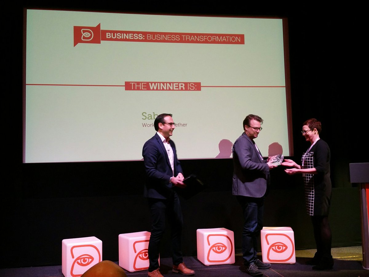 ThePlanetMark's tweet image. We done @saberruk winner #biztransformation @DigitalAgenda_ #impactaward