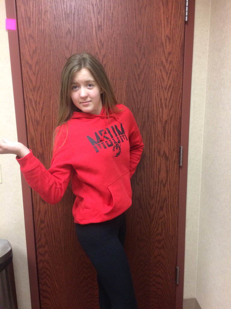 pmcgeeandco's tweet photo. The confidence of a young Dragon ! Thanks Erika for advertising MSUM at Ben today ! A PROUD  MOM#dragonpride https://t.co/XZtOOBUALx