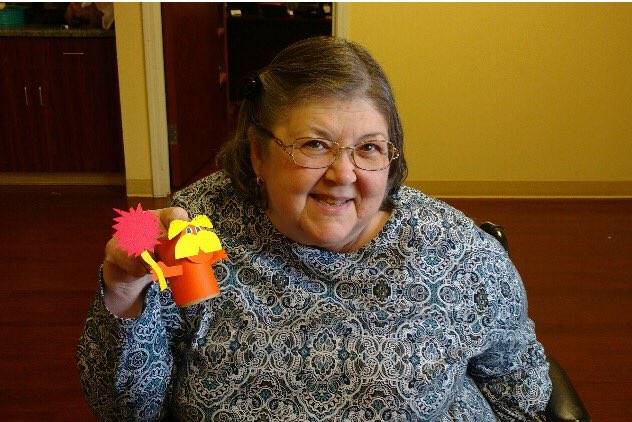PrairieLakes_HC's tweet photo. Celebrating Dr. Seuss's Birthday by making a Lorax @TrilogyLiving #drsuessweek https://t.co/xovJwY4U6G