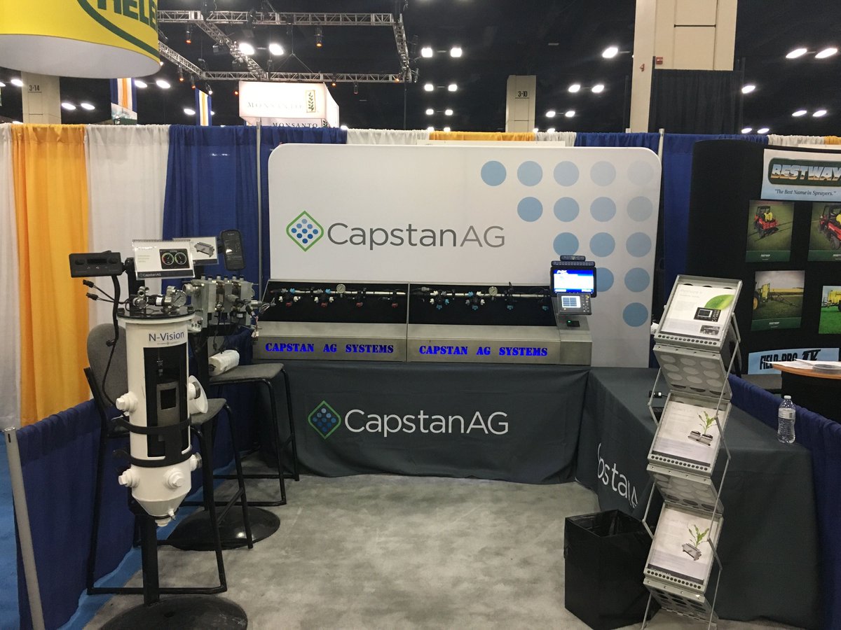 CapstanAg's tweet photo. Come check us out at #CommodityClassic in booth 2745! #CapstanAG #PinPointII #NVision #NJect #SharpshooterRS https://t.co/ai6mem6GfU