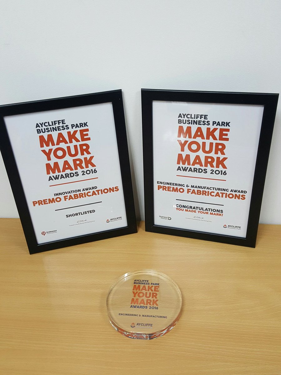 PremoFabs's tweet photo. Recognised locally with award Win!! thanks, to everyone who voted for us and to all staff for continued support and hard work #makeyourmark https://t.co/MnOLcdyFxV