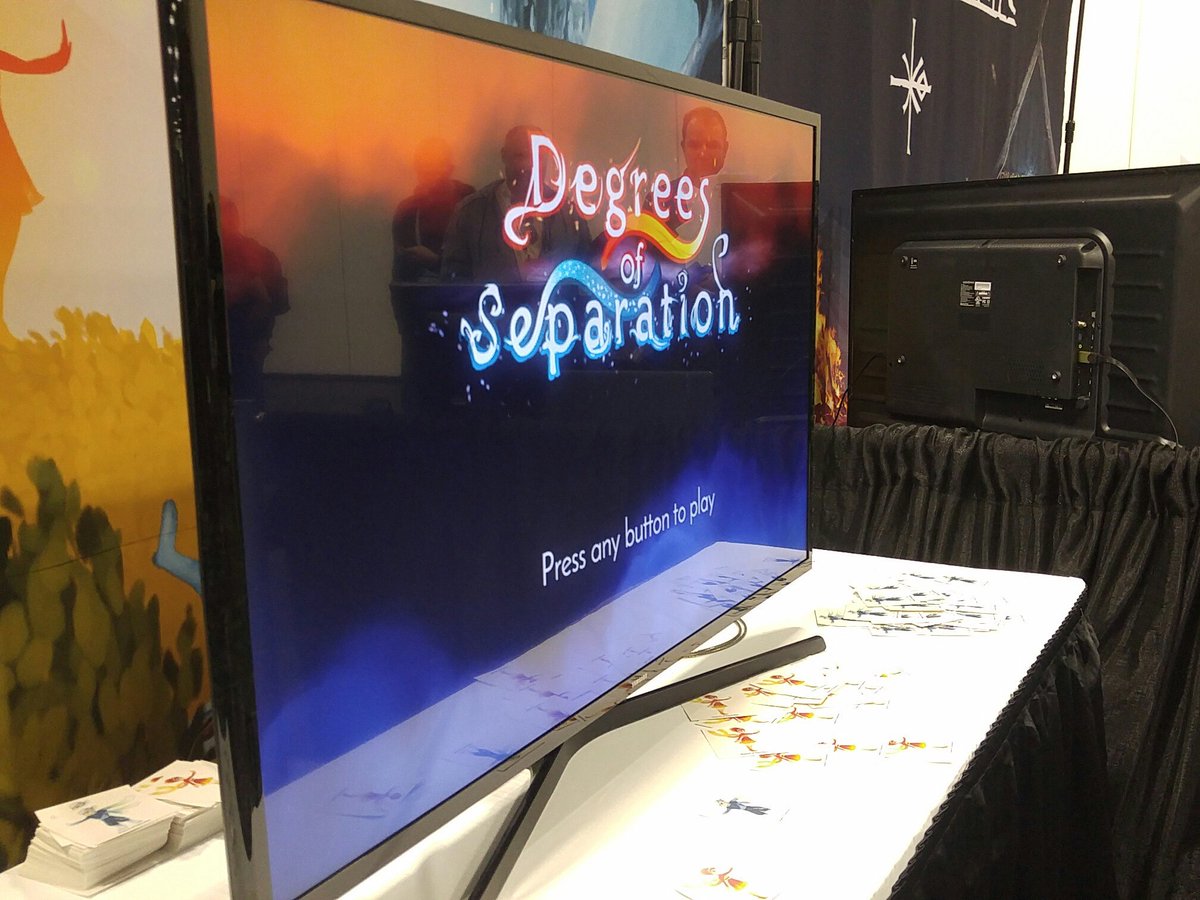 We're up and running! Come and play <a href="/DofsGame/">Degrees of Separation</a> NOW!! North Hall, PL4500 :D #GDC2017 #GDC17 <a href="/Official_GDC/">Game Developers Conference</a>
