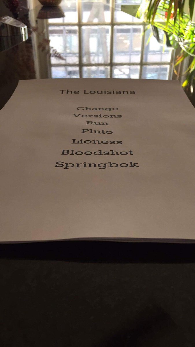 fivetailfox's tweet image. Tonight's set list for @LouisianaBris! We're on at 8.15! There is still time to get on the cheap list!!!
