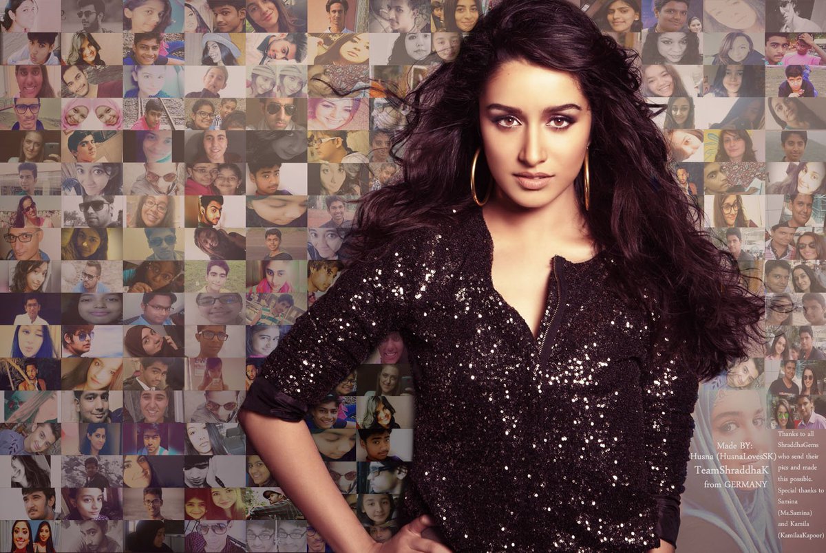 TeamShraddhaK's tweet photo. Happy Birthday Shraddha Kapoor 

For all the ShraddhaGems, here it is.
I send the poster to Shradds, she got it but couldnt post it. :) https://t.co/FwnE4OKJky