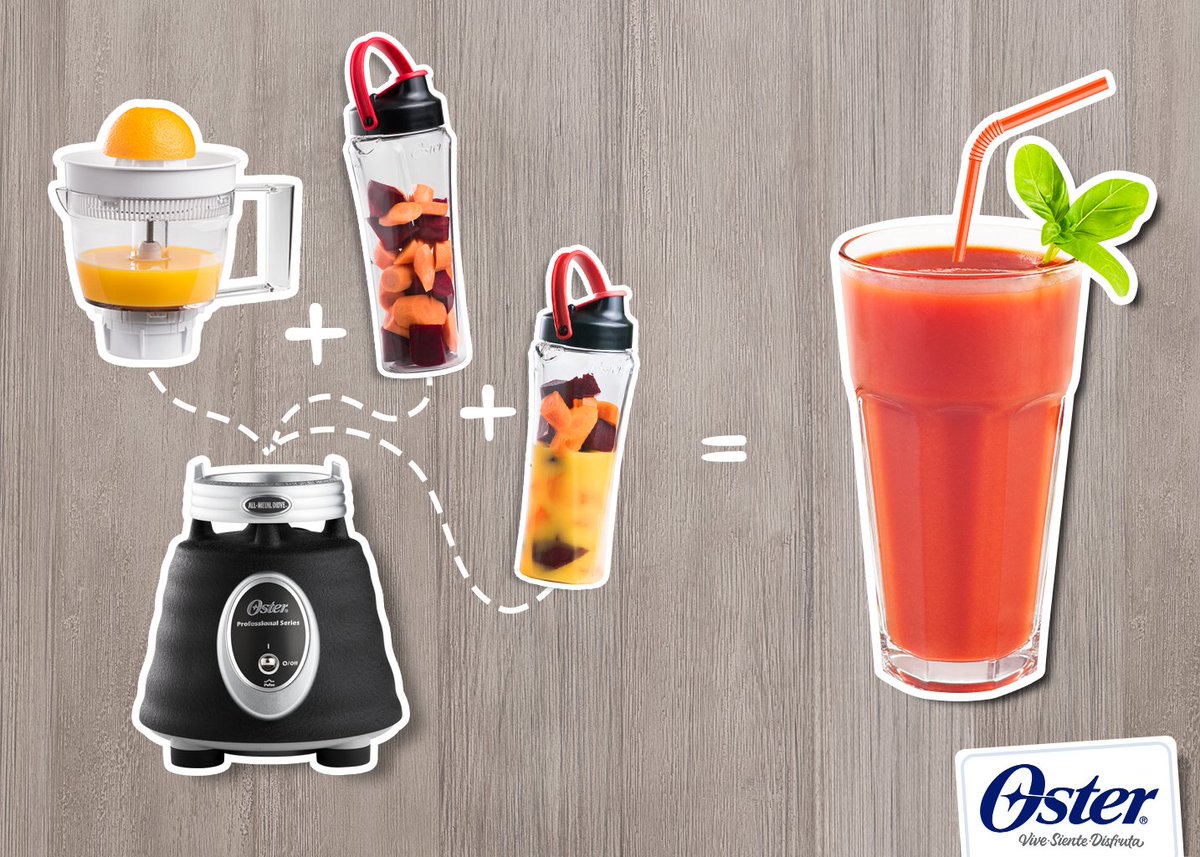 Crea distintas recetas todos los días con el nuevo Sistema de Accesorios Oster® como este fácil y rápido batido 3 en 1  #ViveSienteDisfruta
