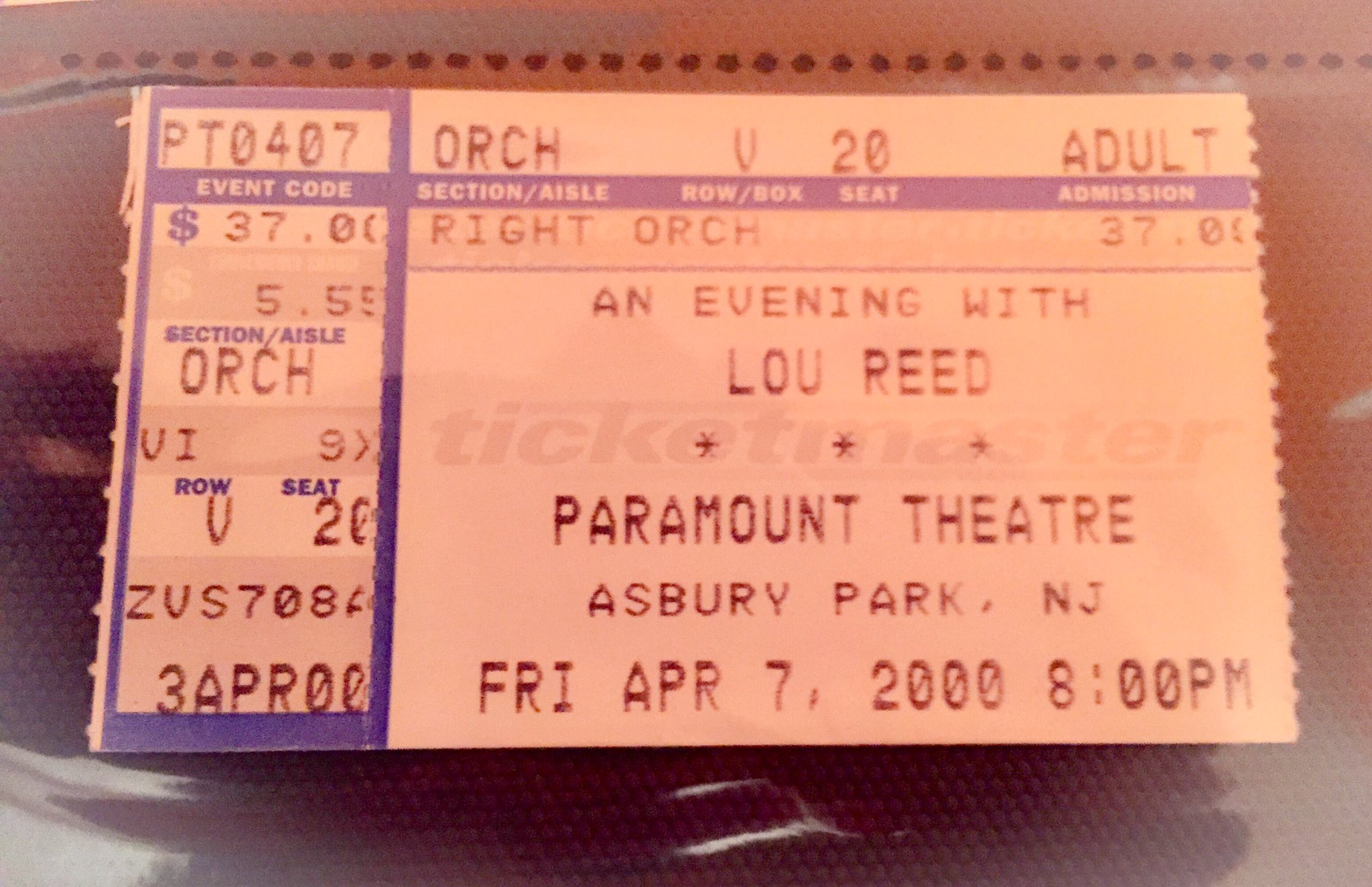 So happy I got a chance to see him live. Happy Birthday Lou Reed! 