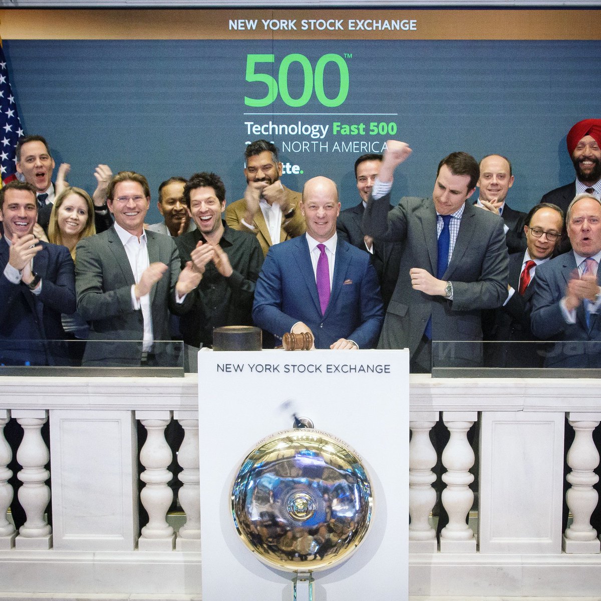 Datalot ringing the closing bell at NYSE as part of the Deloitte Fast 500 awards ceremony. Good times!