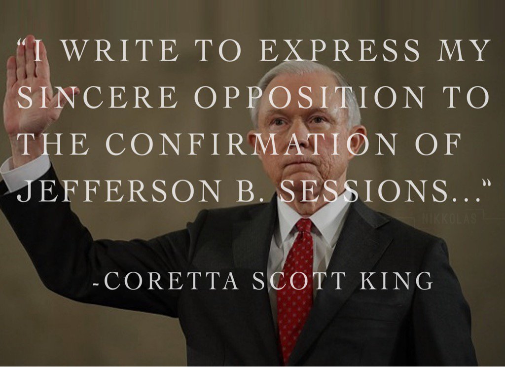 she tried to tell us... 
#CorettaSpeaks 
#JeffSessions
@POTUS @ENERGY