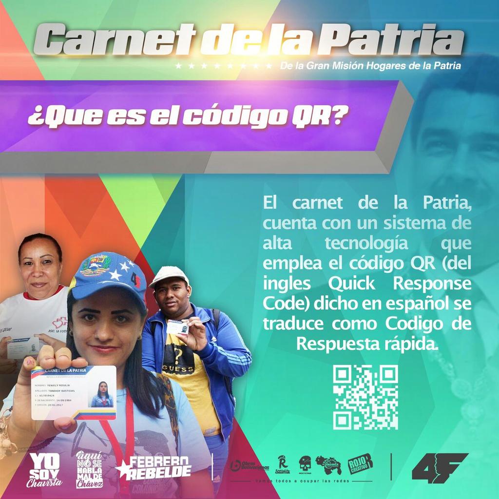 ¿Qué es el código QR que vemos en nuestro #CarnetDeLaPatria?