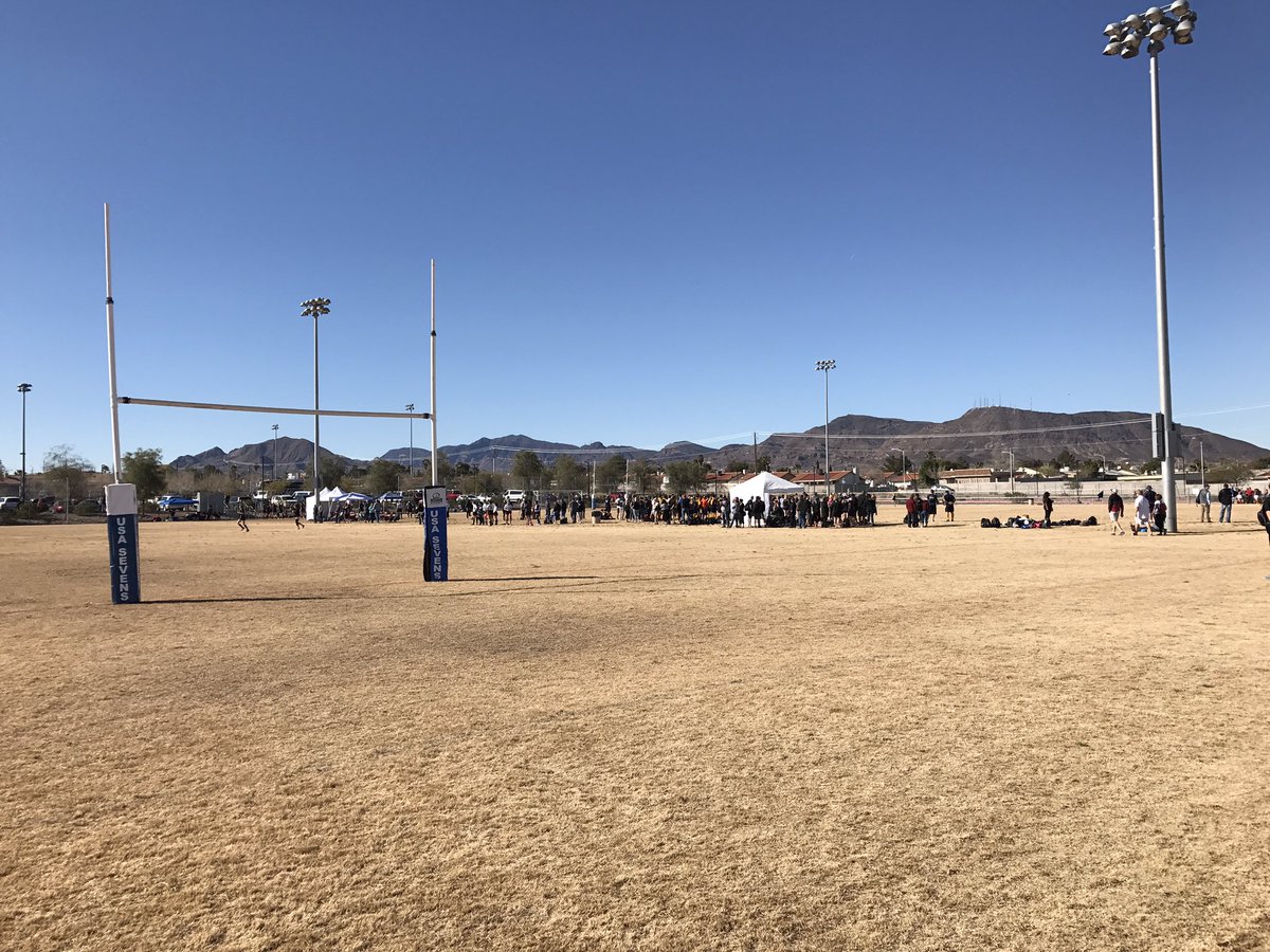 A fun filled first day of the LVI tournament! Saw some great rugby and were surrounded by the beautiful Las Vegas mountains! #Vegas7s