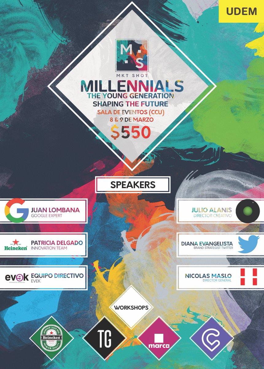 IGEUDEM's tweet photo. @SALMI_UDEM  te invita a asistir al #MKTShot2017 | 8 y 9 de Marzo | Sala de Eventos CCU

*Contacta a #SALMIUDEM para más info y/o boletos. https://t.co/5jQ6Vq5bNA