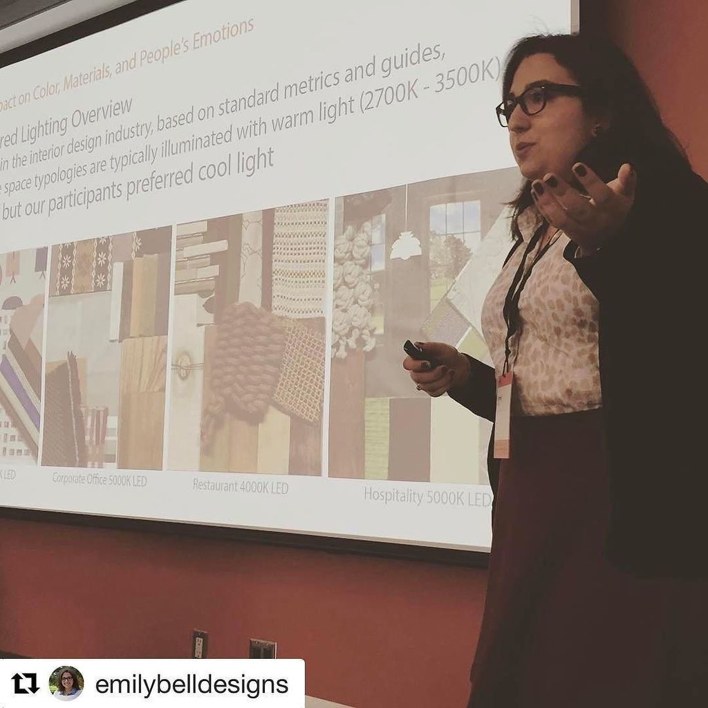 Shout out to #mfacandidate @emilybelldesigns w/ Faculty member @rebekahmathenydesign… tearing up the conference cir…