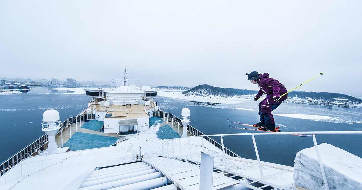 Seas the day: How Anders Backe skied the rail of his dreams aboard a cruise ship → freeskier.com/stories/seas-t… #Skiing