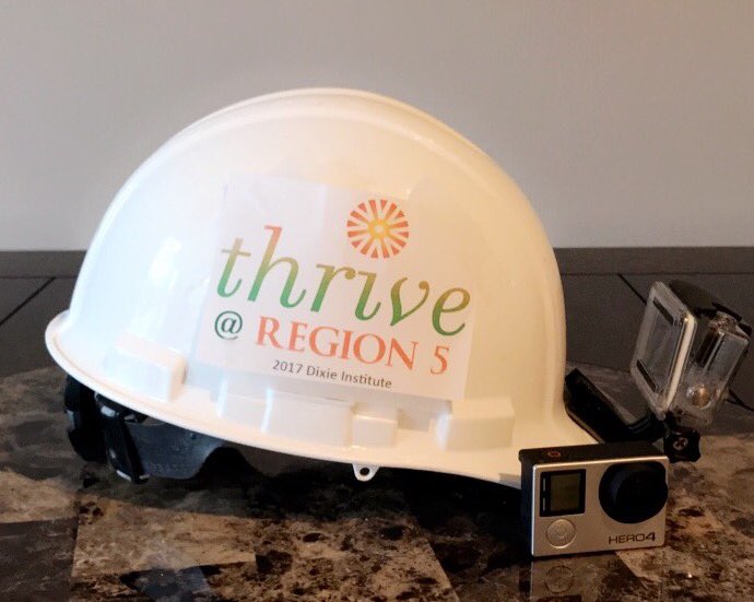 Be on the lookout for this sweet helmet cam at Region 5 Dixie Institute and find your pictures by searching the hashtag #thriveatregion5