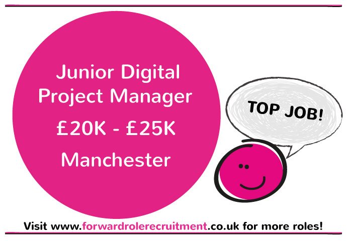 ForwardRole's tweet photo. #New #Job Junior Digital Project Manager £20K - £25K #Manchester #FRJobs #Digital #Agency https://t.co/sUUMwY8MkY https://t.co/1TRvsBBzcp