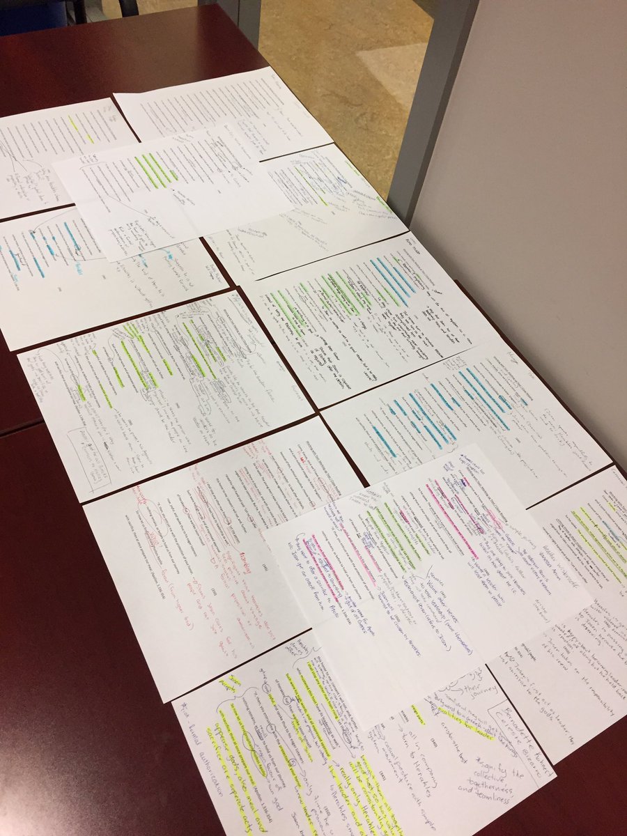 darrinsunstrum's tweet photo. Today's Close Reading and Working with Text seminar #1P97 went well - they can do this. Pair them up! #BrockU https://t.co/W2iDHVLWGB
