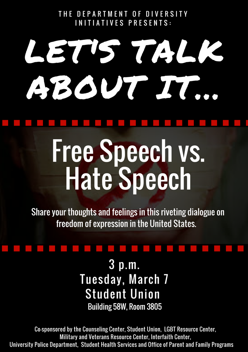 UNFWOMEN's tweet photo. A dialogue about freedom of expression in the United States. Process thoughts, concerns, and fears within a safe and supportive space! #UNF https://t.co/JZV5qA3YCZ