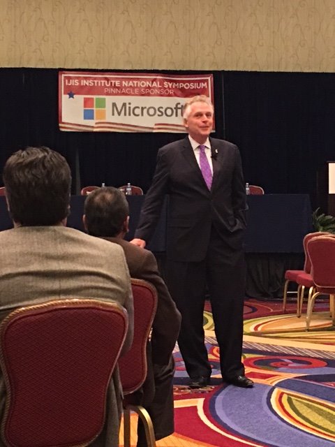 javsinc's tweet photo. The JAVS team is attending IJIS Institute National Symposium in DC.Governor Terry McAuliffe gave a great speech on Cyber Security. https://t.co/J1eAGhmN5T