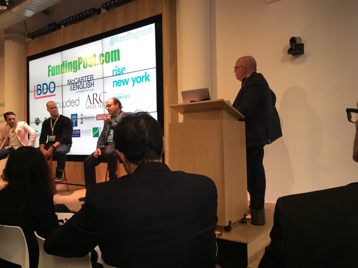 <a href="/sorin_dave/">Dave Sorin</a> of <a href="/mccarterenglish/">McCarter English</a> and <a href="/armbrusting/">Ryan Armbrust</a> of <a href="/ffvc/">ff Venture Capital</a> participating in great panel on #AI <a href="/fundingpost/">Joe Rubin</a> event in NYC.