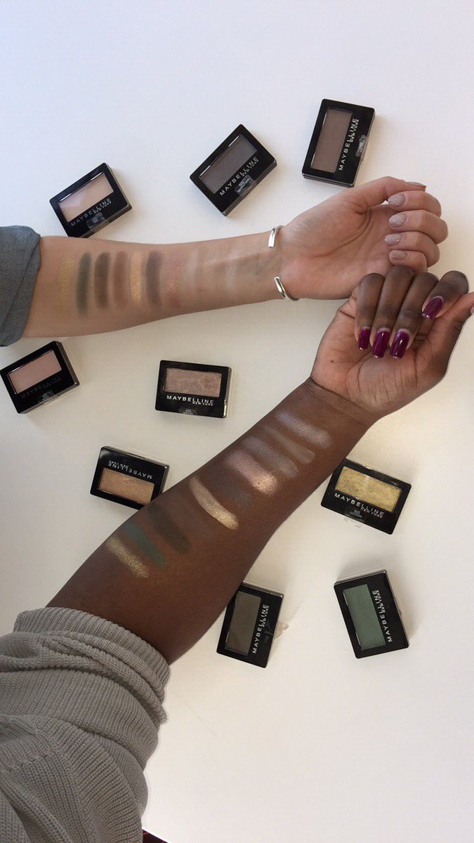 Maybelline's tweet photo. We swatched 10 of our neutral shades in the NEW #expertwear eyeshadow monos! Catch it now at https://t.co/B2o73Q15b2 ๐๐ป๐๐พโจ https://t.co/QHxS60rz2u