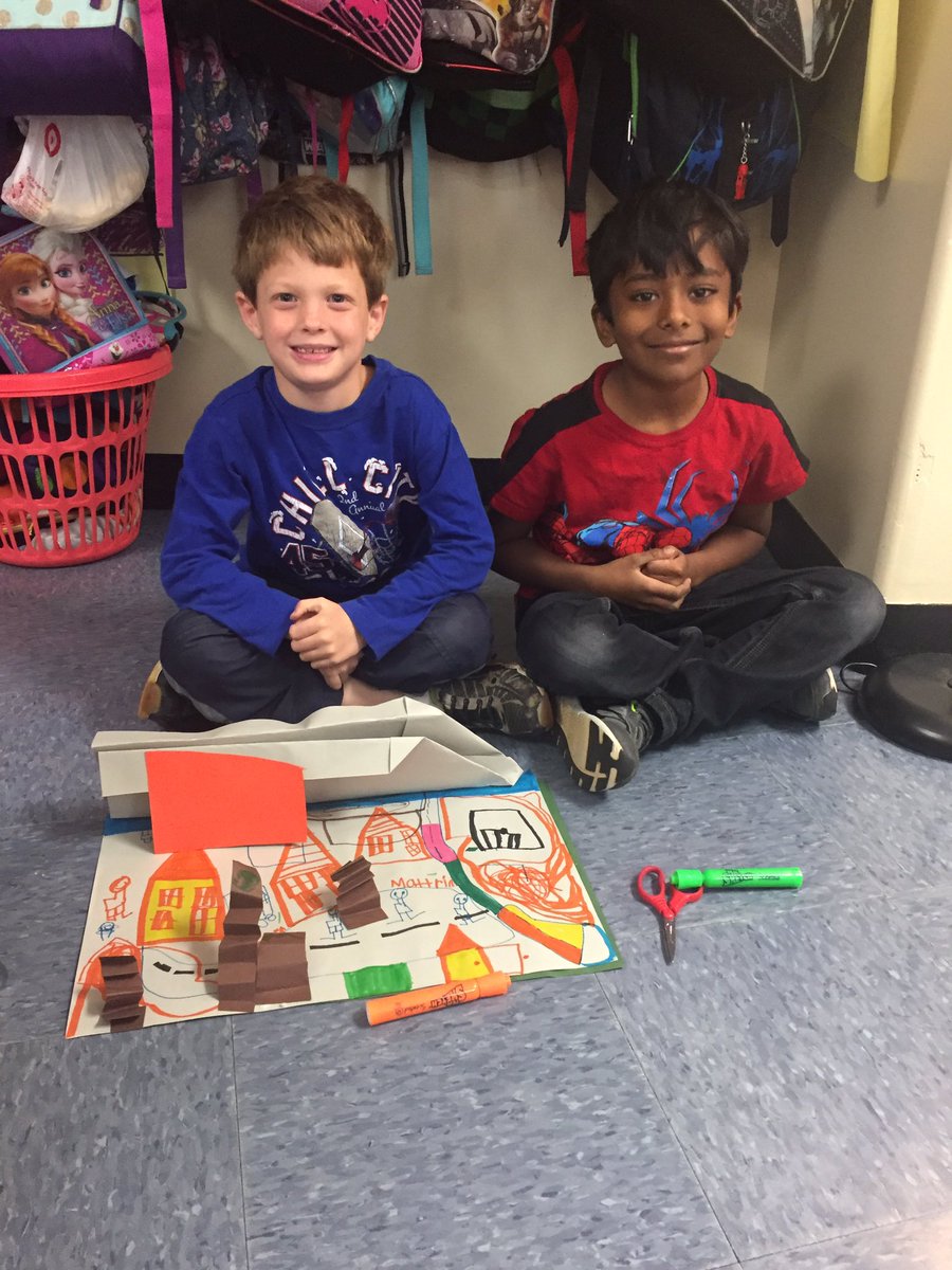 laurenalong25's tweet image. Celebrating Dr. Seuss' creativity by creating our own scenes/ towns for a book. Creativity is vital in today's world #inventing #probsolving