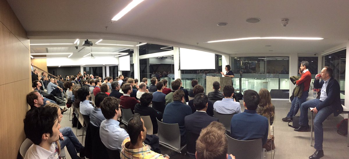 londonai's tweet photo. To close out #LondonAI7, we have the awesome Raia Hadsell from @DeepMindAI presenting on lifelong learning of RL agents https://t.co/gMzcAnUh2c