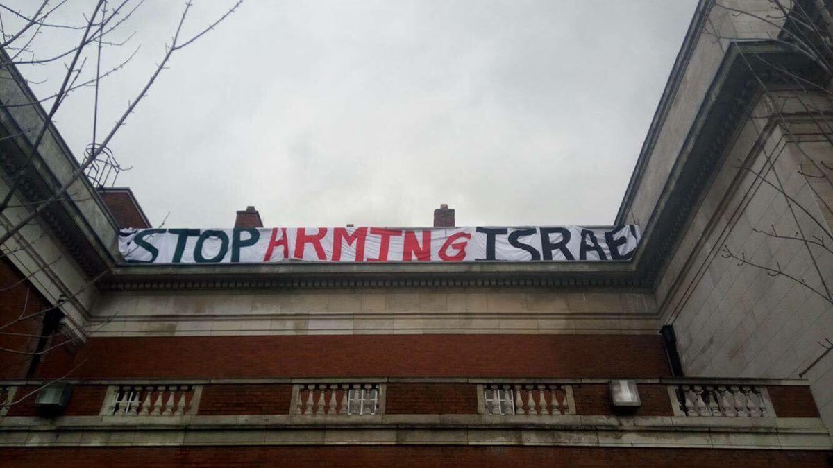 Manchester Üniversitesi öğrencileri Filistin'in yanında