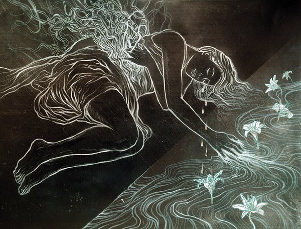 JRRTolkien's tweet image. "We all long for Eden…our whole nature…is still soaked with a sense of exile." 
—@JRRTolkien; Art by @chriskoelle.