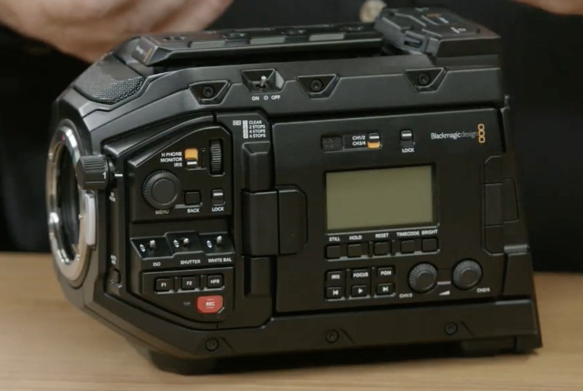 5tu's tweet image. Ursa Mini Pro from @Blackmagic_News, with built-in ND filters.
