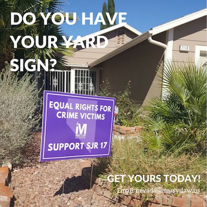MarsysLawforNV's tweet image. Show your support for stronger crime victims' rights! Get in touch today! #nvleg #VictimsRightsNV