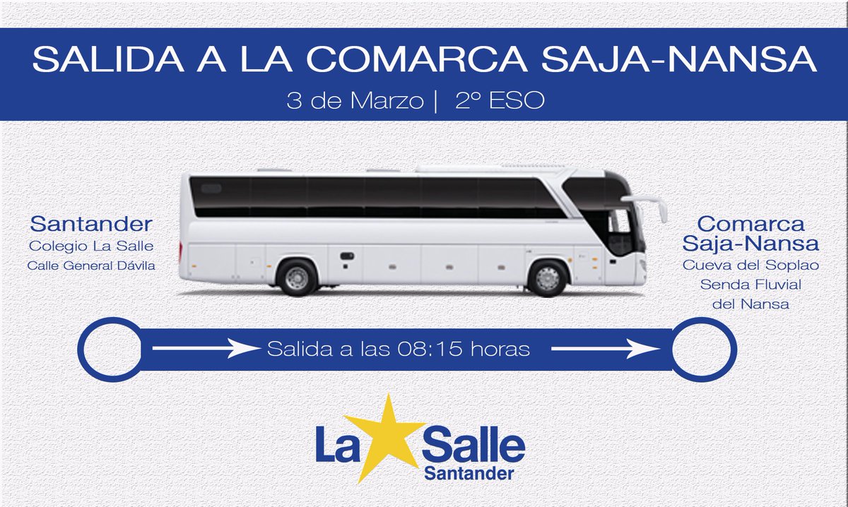 Mañana #2ESO conoce con <a href="/NatureaCant/">Naturea Cantabria</a> 1 d ls regiones +chulas d <a href="/cant_infinita/">Cantabria Infinita</a> <a href="/SajaNansa/">Saja Nansa</a> #LaSallecontigo #MiramásAllá #Orgullososdelonuestro