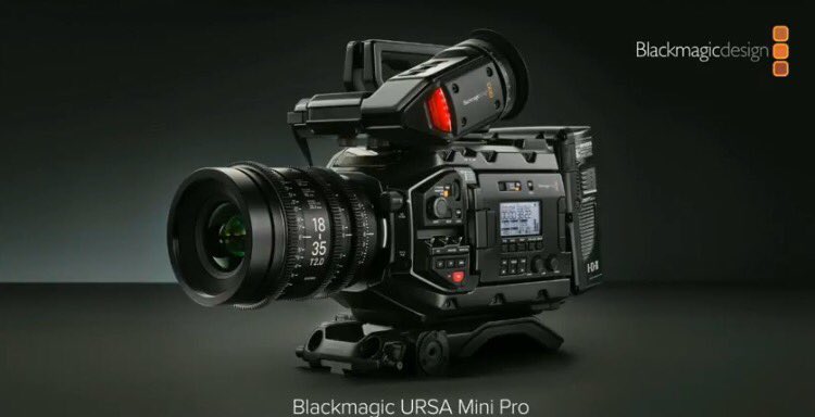 bhphoto's tweet photo. New @Blackmagic_News Ursa Mini Pro 4.6k Camera: Has Built in NDs, Lightweight, 15 stops of DR, 12 bit Raw, ProRes 4444, Recordings to CFast! https://t.co/CssPWefEzm