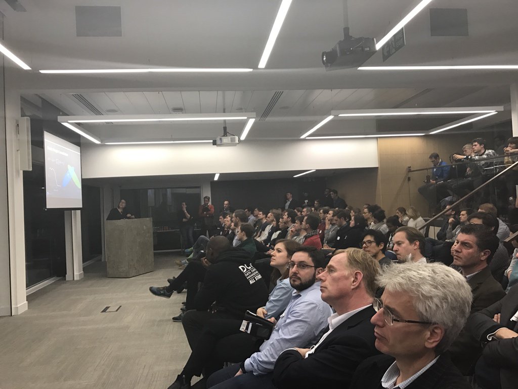 ahousley's tweet photo. Excellent talk by Raia Hadsell from @DeepMindAI at @LDN_AI on continual learning: building general purpose DNNs that don't forget #LondonAI7 https://t.co/Qecoy4M69w