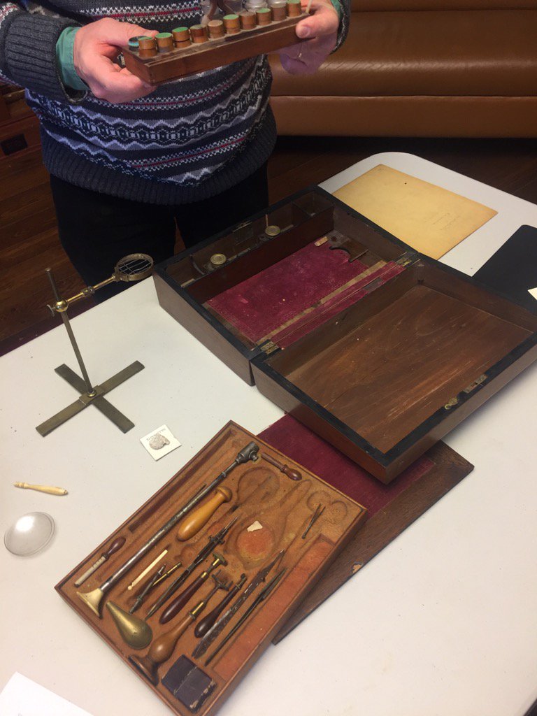 Silliman2's tweet photo. @yalepeabody bringing life back to to our Benjamin Silliman blow torch kit https://t.co/njwa7cmJhp