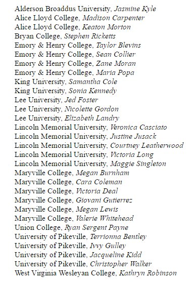 ACAssociation's tweet photo. Congratulations to the recipients of the 2017-2018 Colonel B. Ledford Scholarship! https://t.co/quuxUeP1cl
