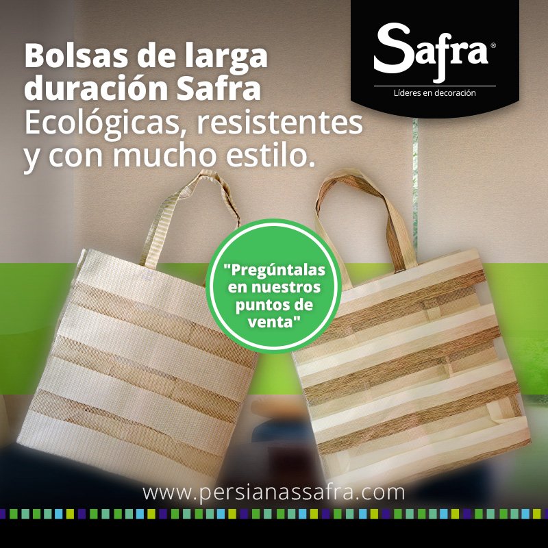 SafraSAS1's tweet photo. ¿Conoces las #BolsasLargaDuración ? #Ecológicas , Resistentes y con mucho estilo. Disponibles en nuestros puntos de venta #Safra #YoSoySafra https://t.co/mmZGqHrkj1