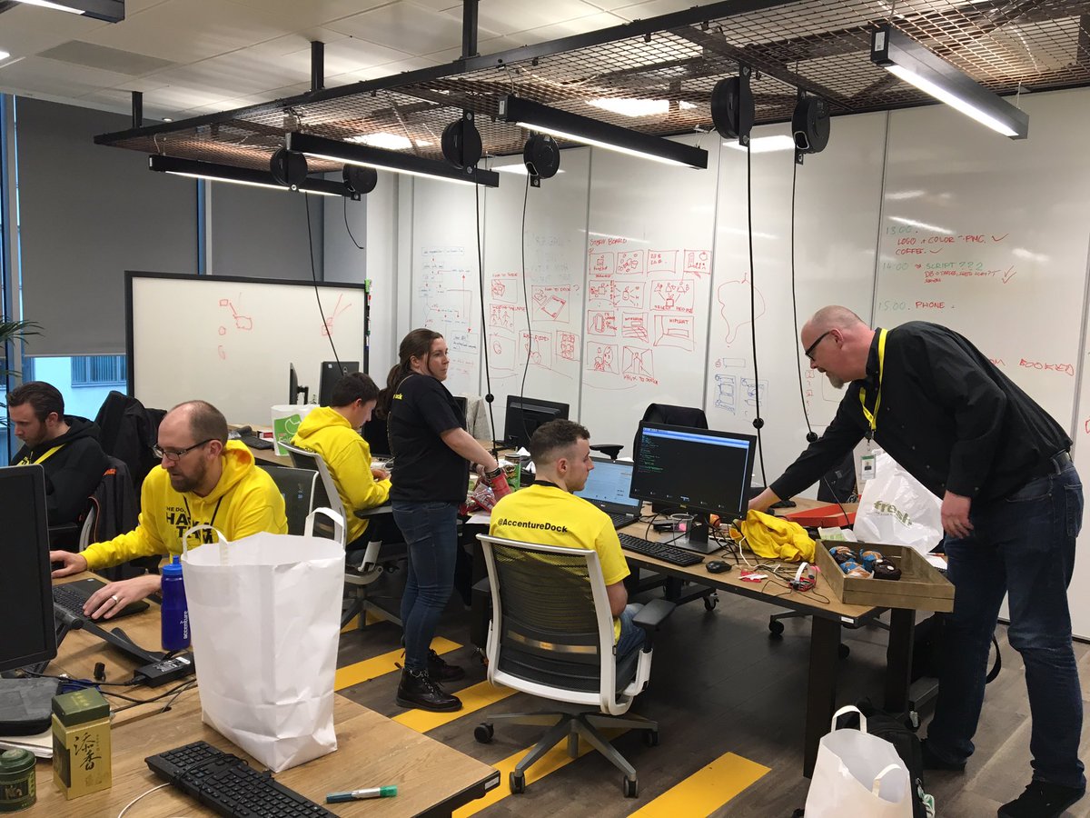 Iana_Vassileva's tweet photo. Making the 🌍 a bit more sustainable by wasting less 🍕🍔 @AccentureDock #Sustainability #hackmode https://t.co/rwmA7JzF7i