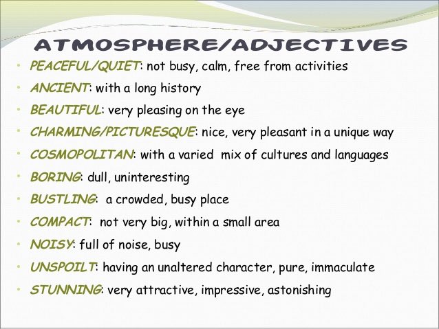 Replace adjective. Adjectives describing places. Adjectives for describing places. Describing places Vocabulary. Describing places Words.